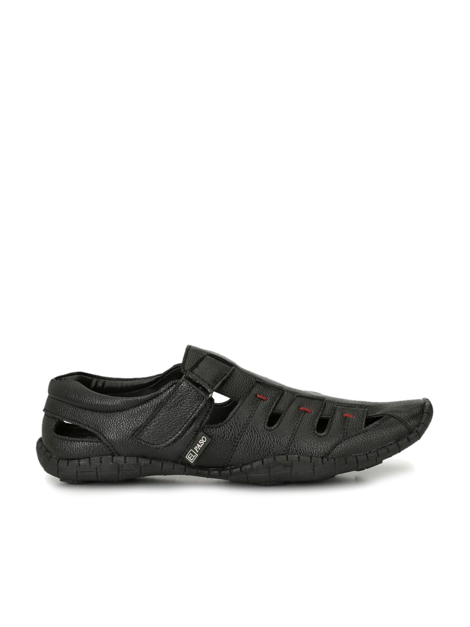 El Paso Black Fisherman Sandals