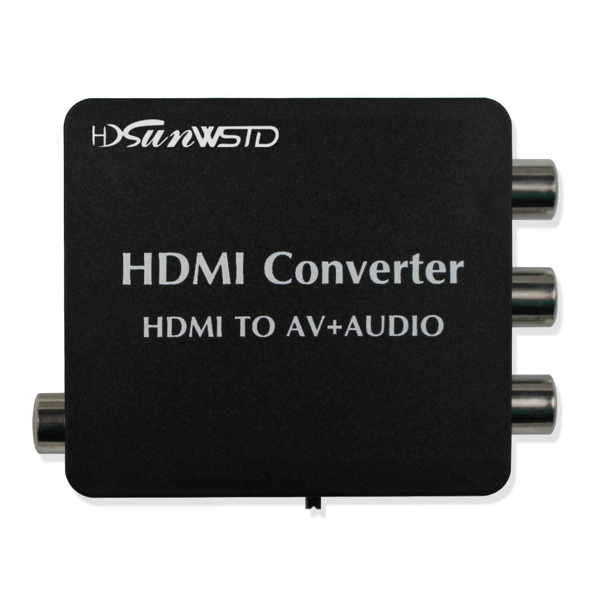 HDMI to RCA Audio Converter, HDMI to AV 1080P Converter, HDMI to 3RCA CVBS AV Composite Video Adapter Support SPDIF and Coaxial Audio NTSC PAL for TV/PC/PS3/Blue-ray DVD HDTV