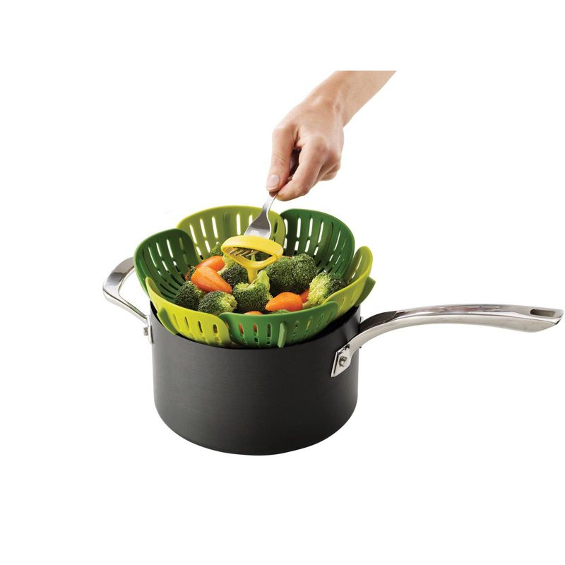 Joseph Joseph Bloom Collapsible Steamer Basket Green