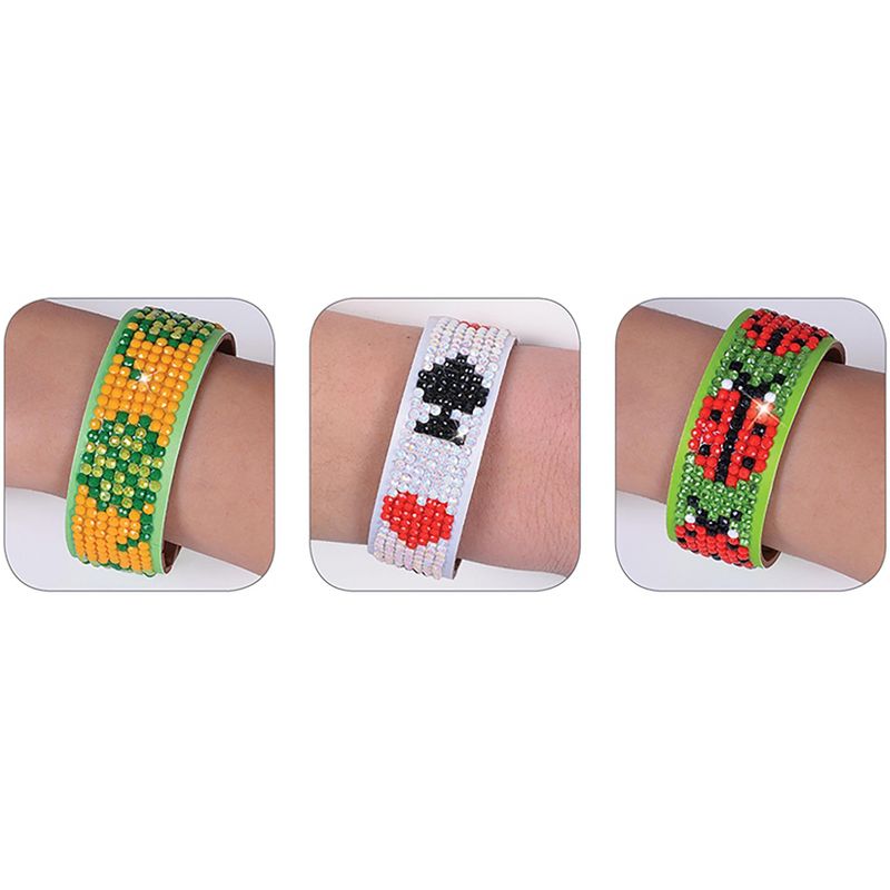 Diamond Dotz Diamond Bracelets Facet Art Kit 1"X9"-Assorted Lucky Lucky 3/Pkg