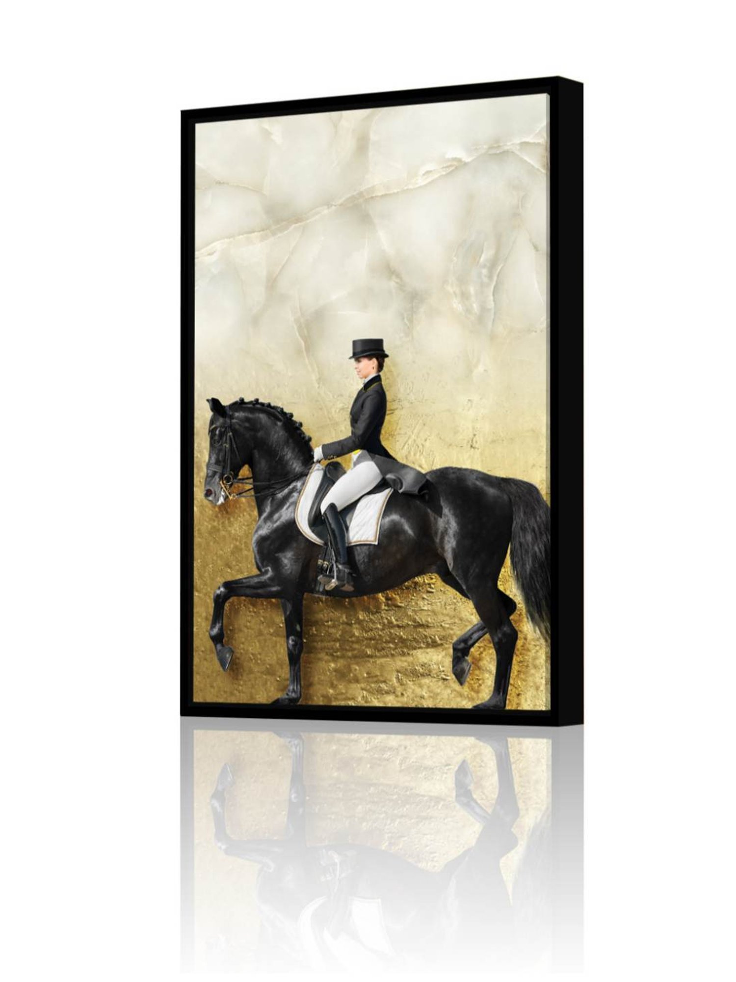 Art Street Printed Black Cotton Canvas Wall Art