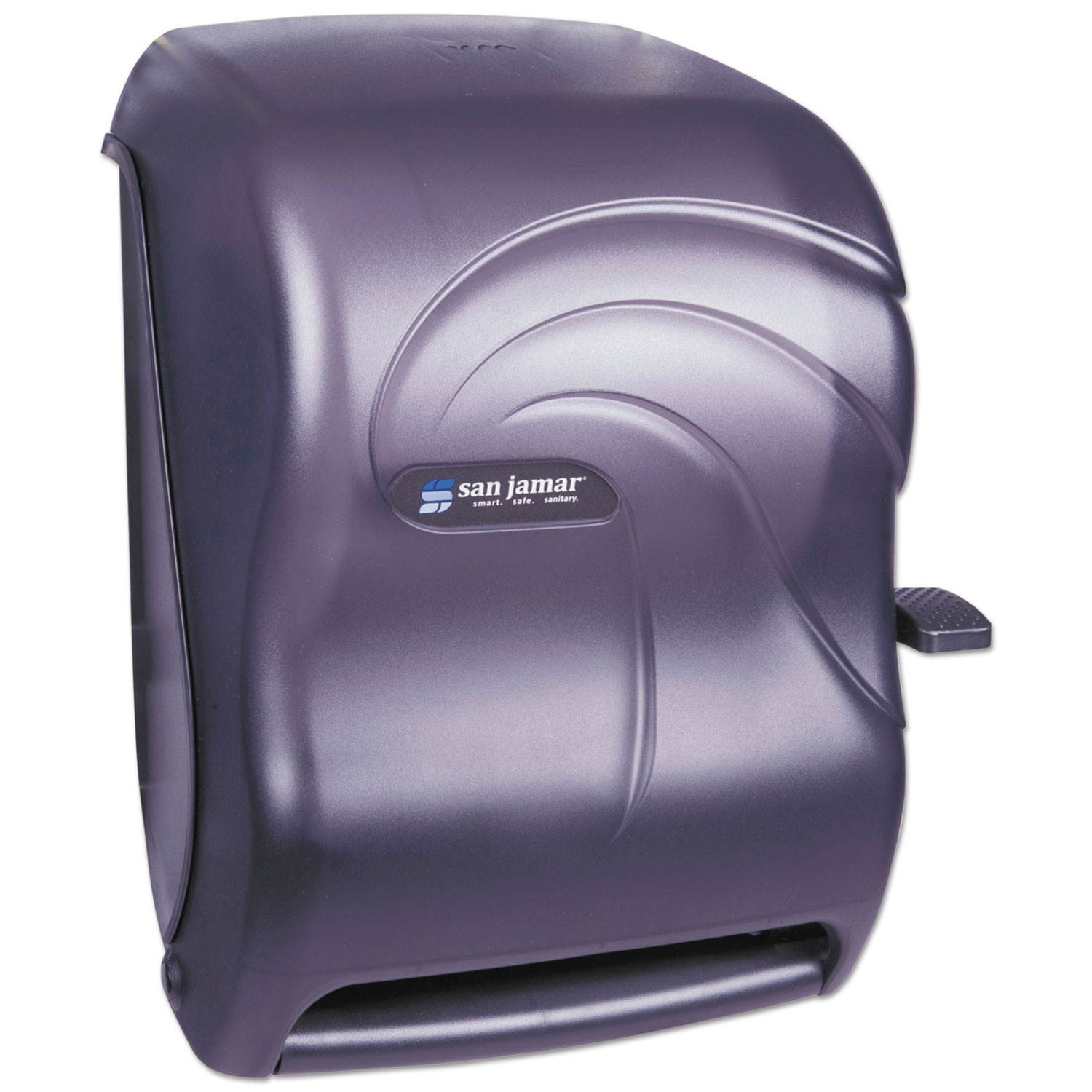 San Jamar Lever Roll Towel Dispenser Oceans Black Pearl 12 15/16 x 9 1/4 x 16 1