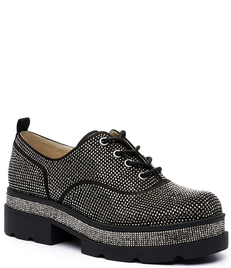Jessica Simpson Sayze2 Rhinestone Lugged Sole Oxfords