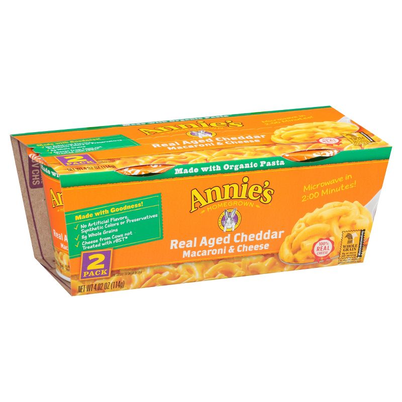 Annie's Macaroni & Cheese Real Aged Cheddar 2pk