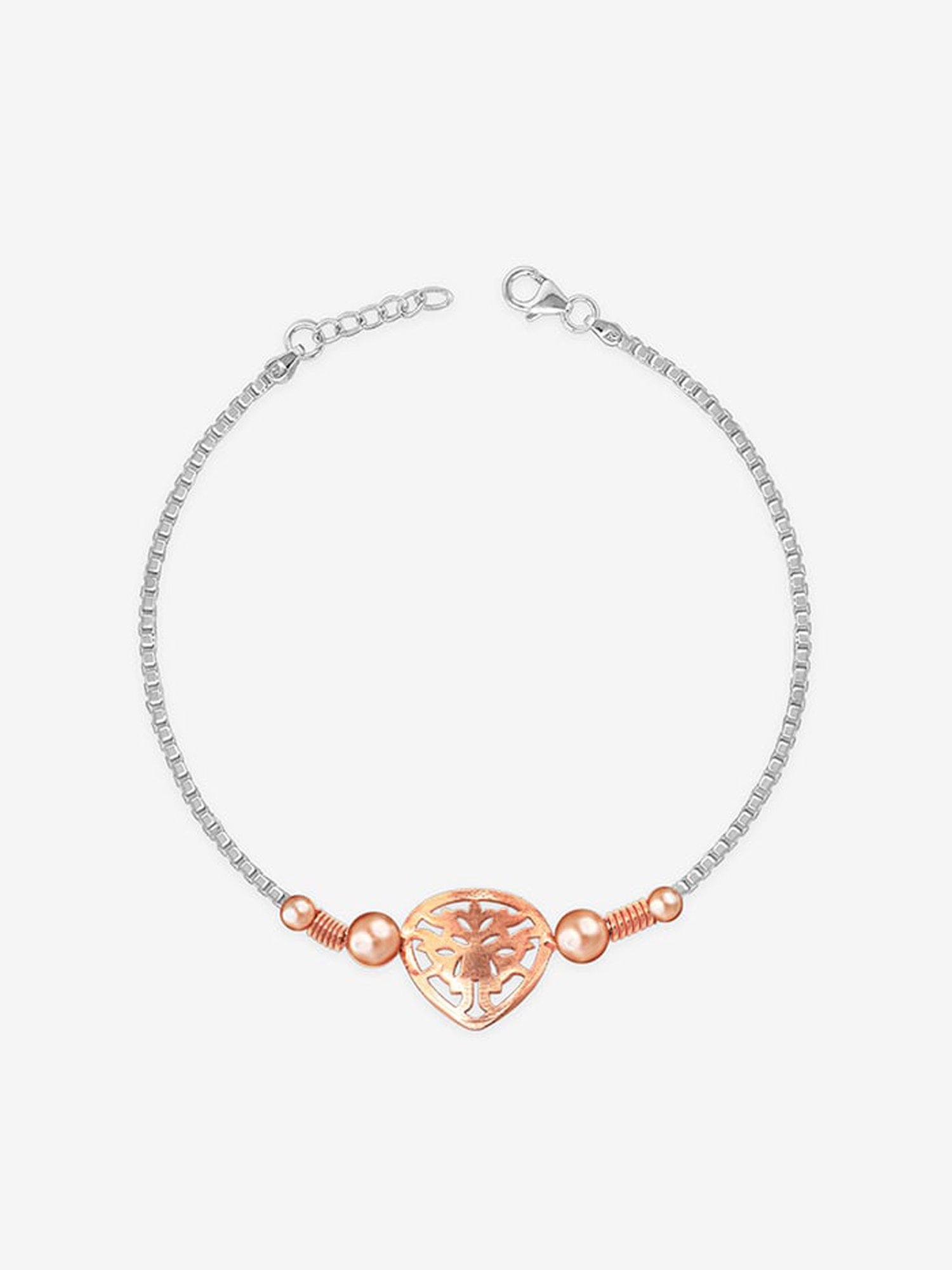 Touch925 Sibling Bond Rakhi cum Bracelet in Sterling Silver for Men