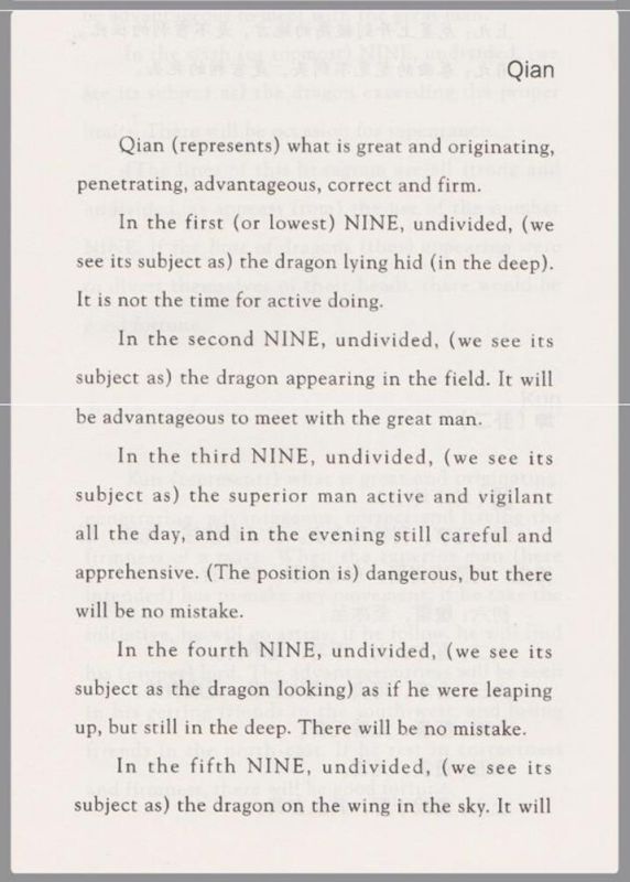 I Ching Bilingual The Book of Changes Translated by James Legge