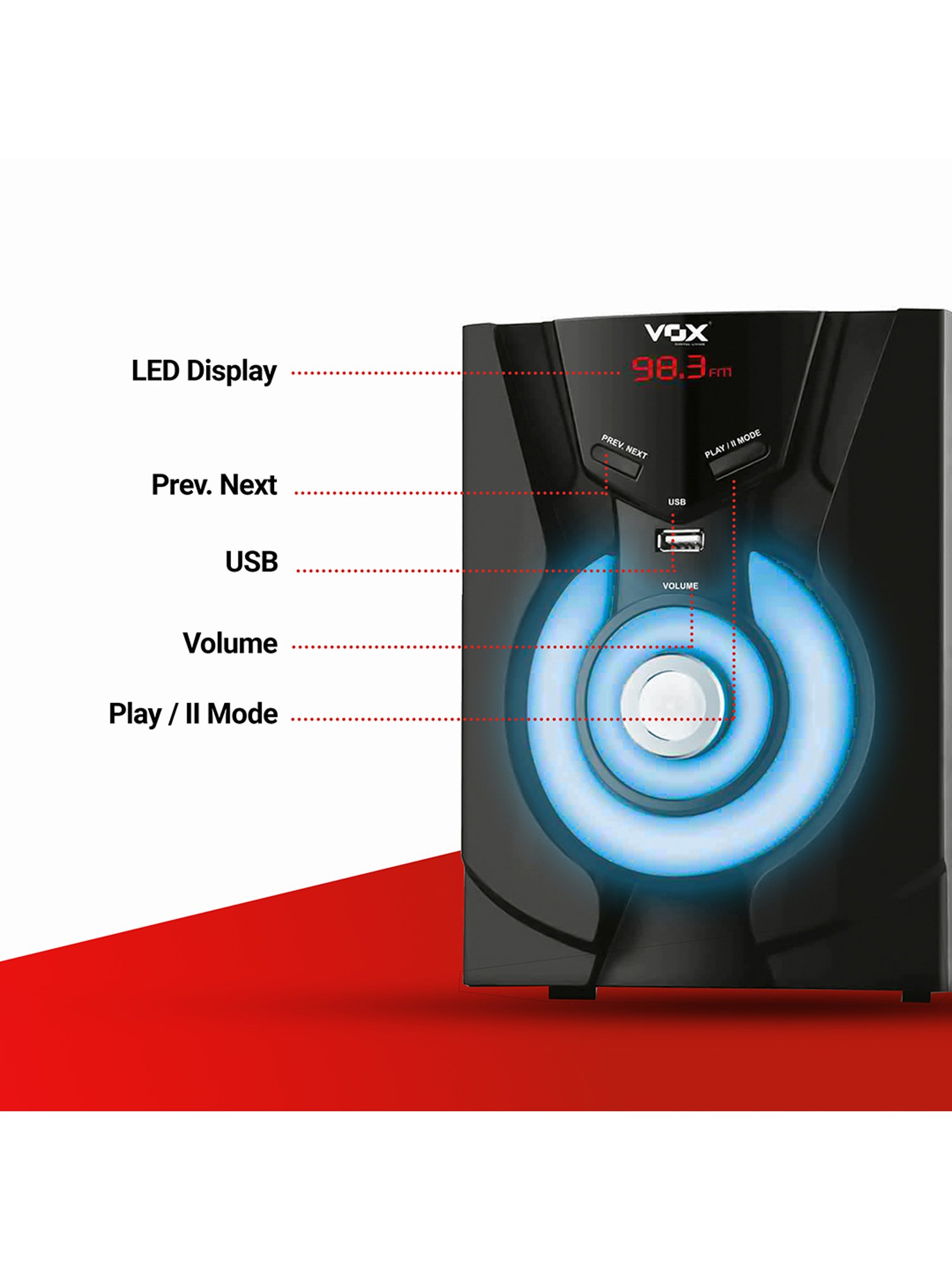 I Kall IK-444 5.1 Channel Home Theatre (Black)