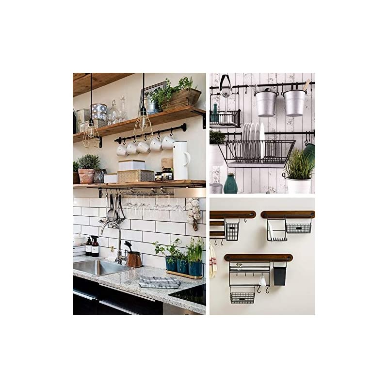 21 Pack Heavy Duty S Hooks Black S Shaped Hooks Hanging Hangers Hooks for Pan, Pot, Coat, Bag, Plants Kitchen, Bathroom, Bedroom and Office(21 Pack/S Hook/Black/ 3 Assortment 2.5"/3"/4")