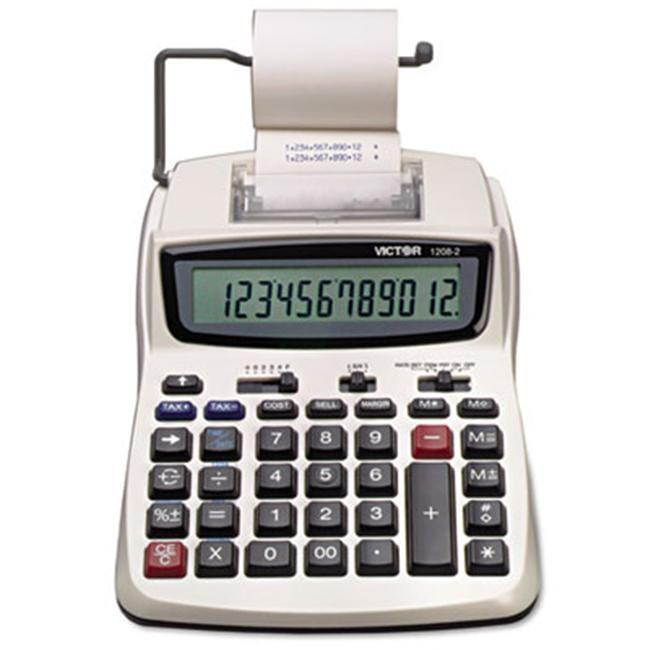 VICTOR 1208-2 Portable Calculator,LCD,12 Digits
