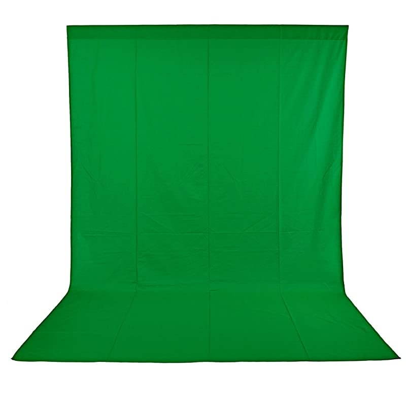 6x9 feet18x28 meters Photo Studio 100 Percent Pure Muslin Collapsible Backdrop Background for Photography Video and Television Background Only Green