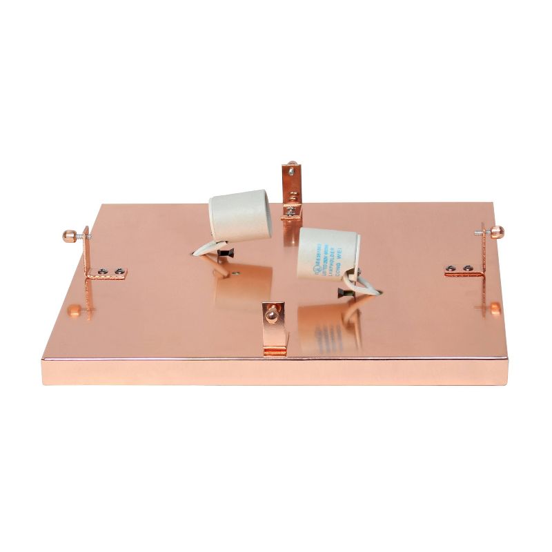 12" Elipse Square Flushmount Rose Gold - Elegant Designs