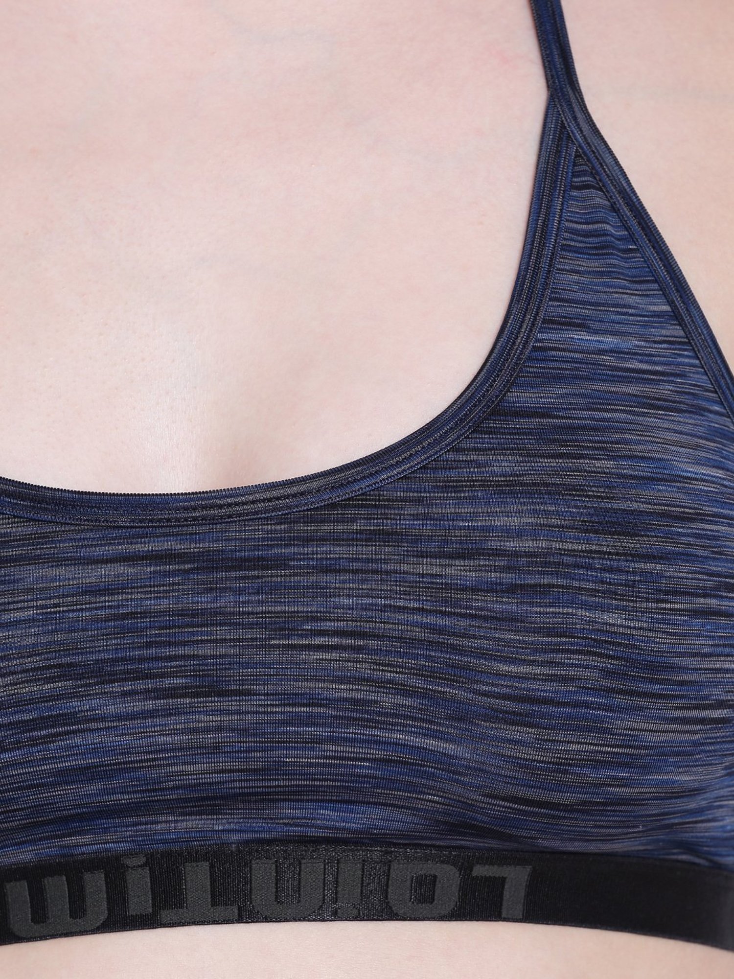 La Intimo Navy Non Wired Padded Full Coverage Bra