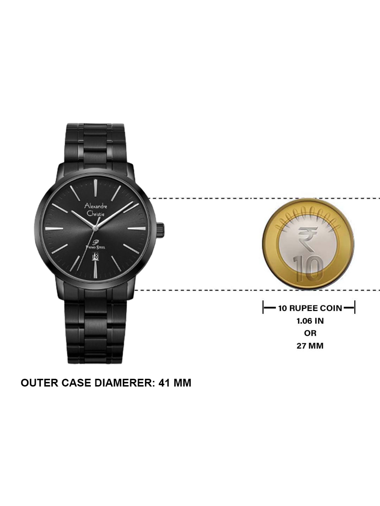 ALEXANDRE CHRISTIE 1028MDBIPBA Primo Steel Analog Watch for Men