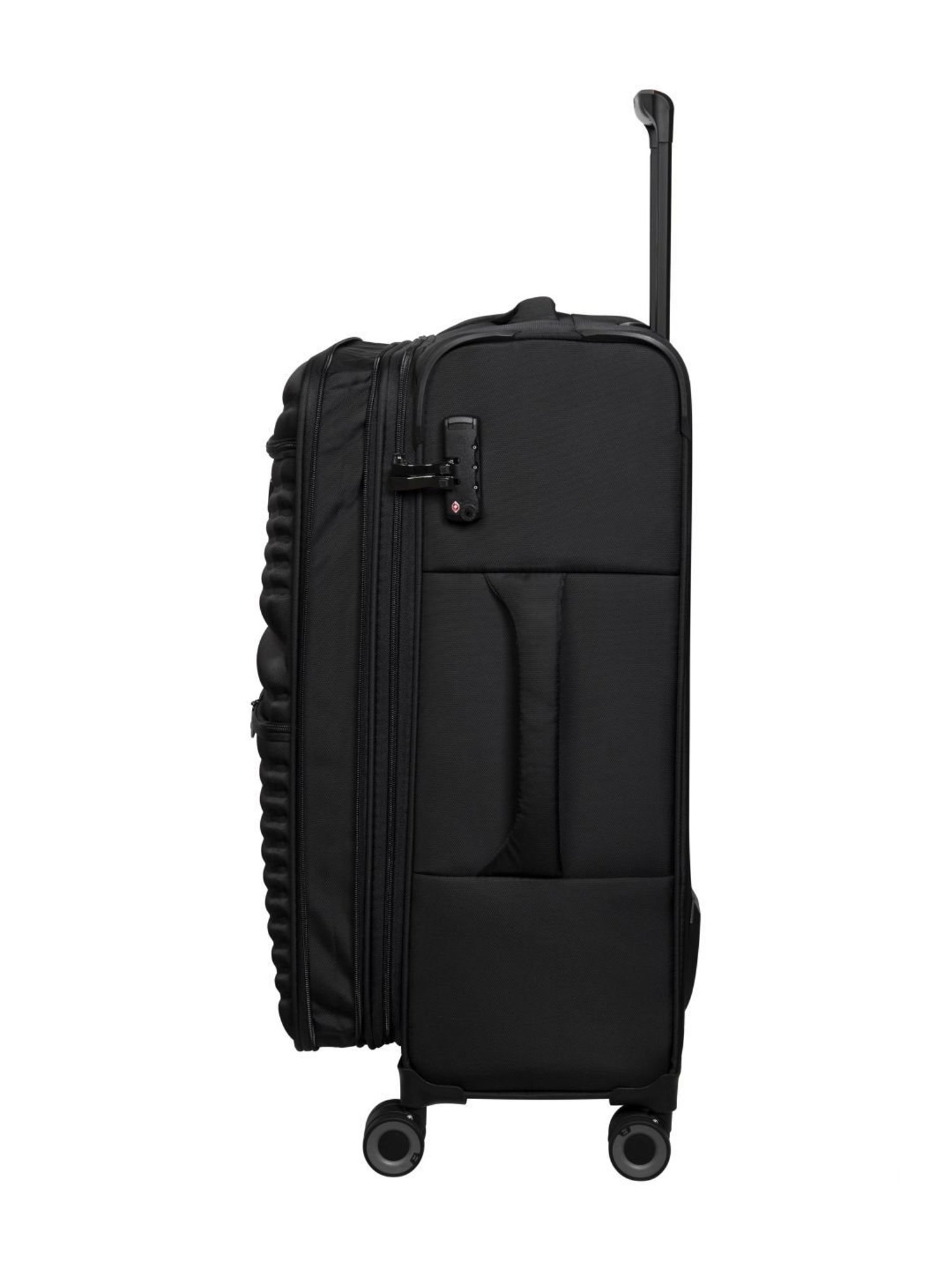 it luggage Precursor Black Combo-24 & 20 inches Expandable Soft Case Luggage Trolley with TSA Lock