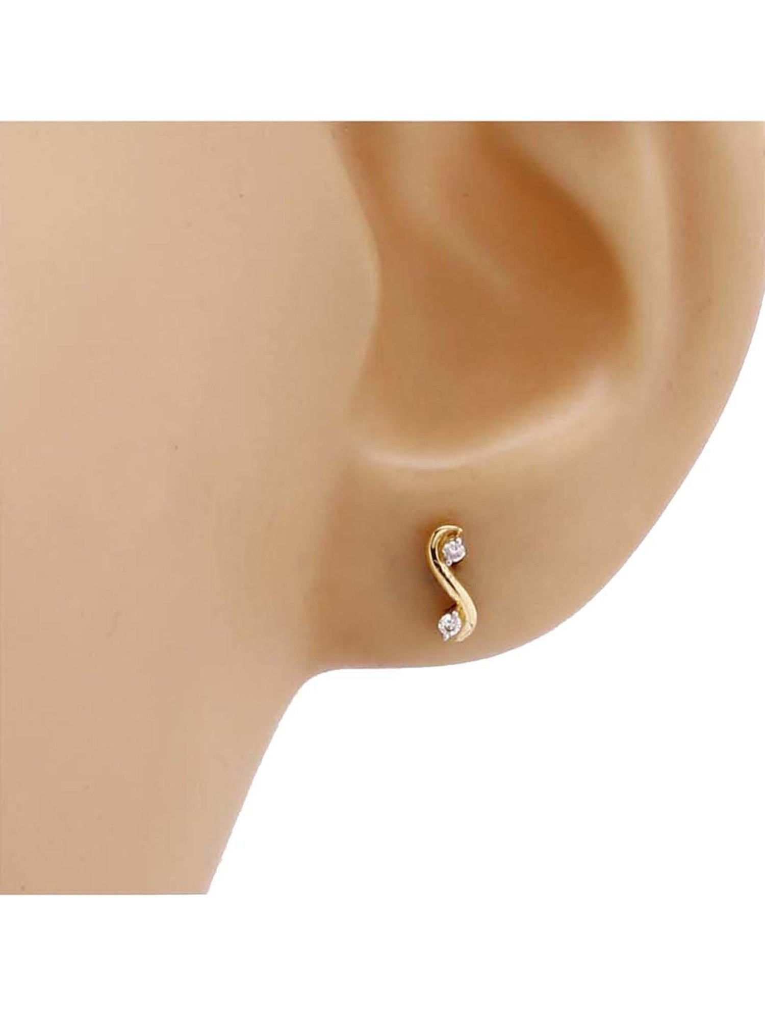 Waman Hari Pethe Jewellers 18k Gold & Diamond Earrings for Women