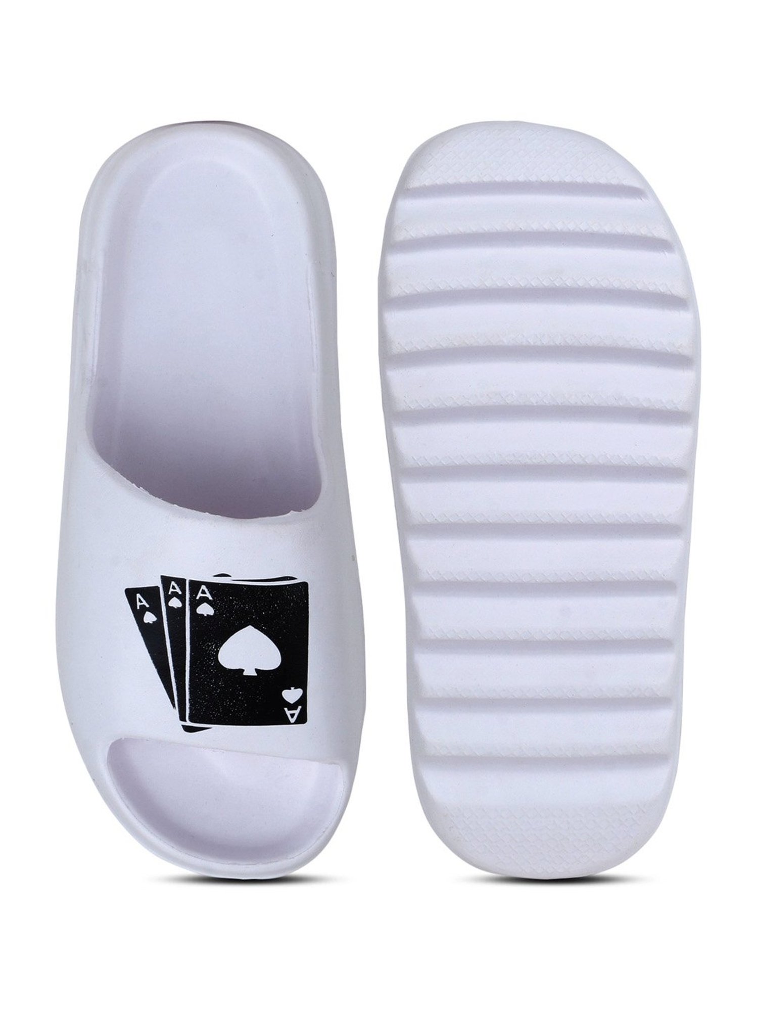 Pampy Angel Men's White Slides