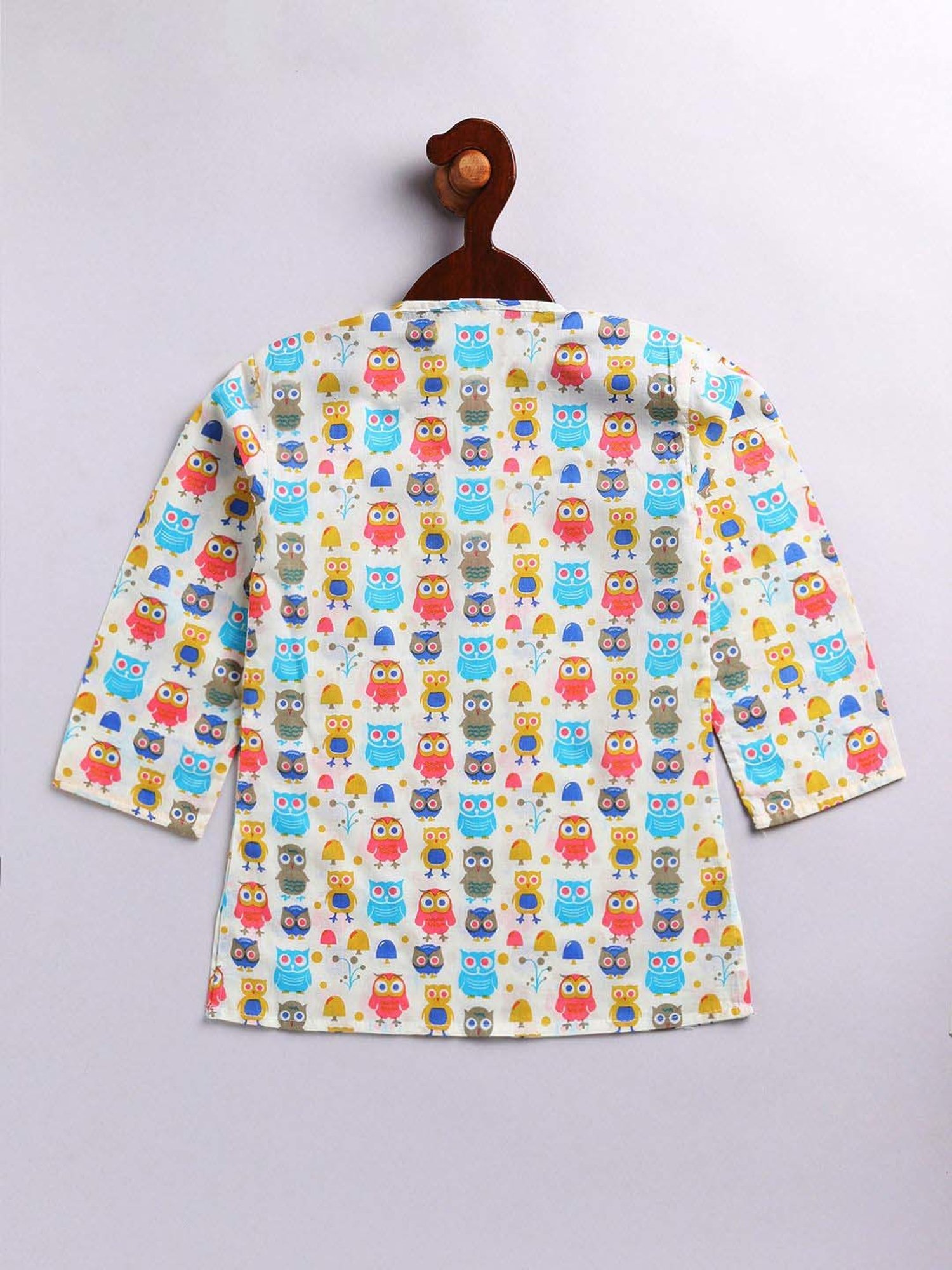 VASTRAMAY Boys Multicolor Printed Full Sleeves Kurta Sets