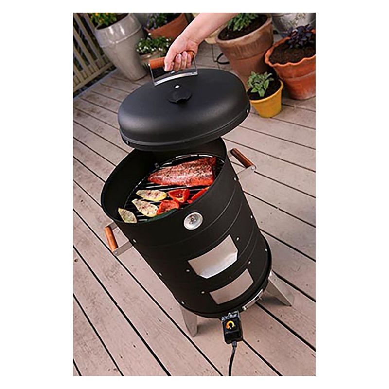Americana 2-in-1 Electric Combo Water Smoker - Converts into a Lock 'N Go Grill Model 5030U4.181 - Meco