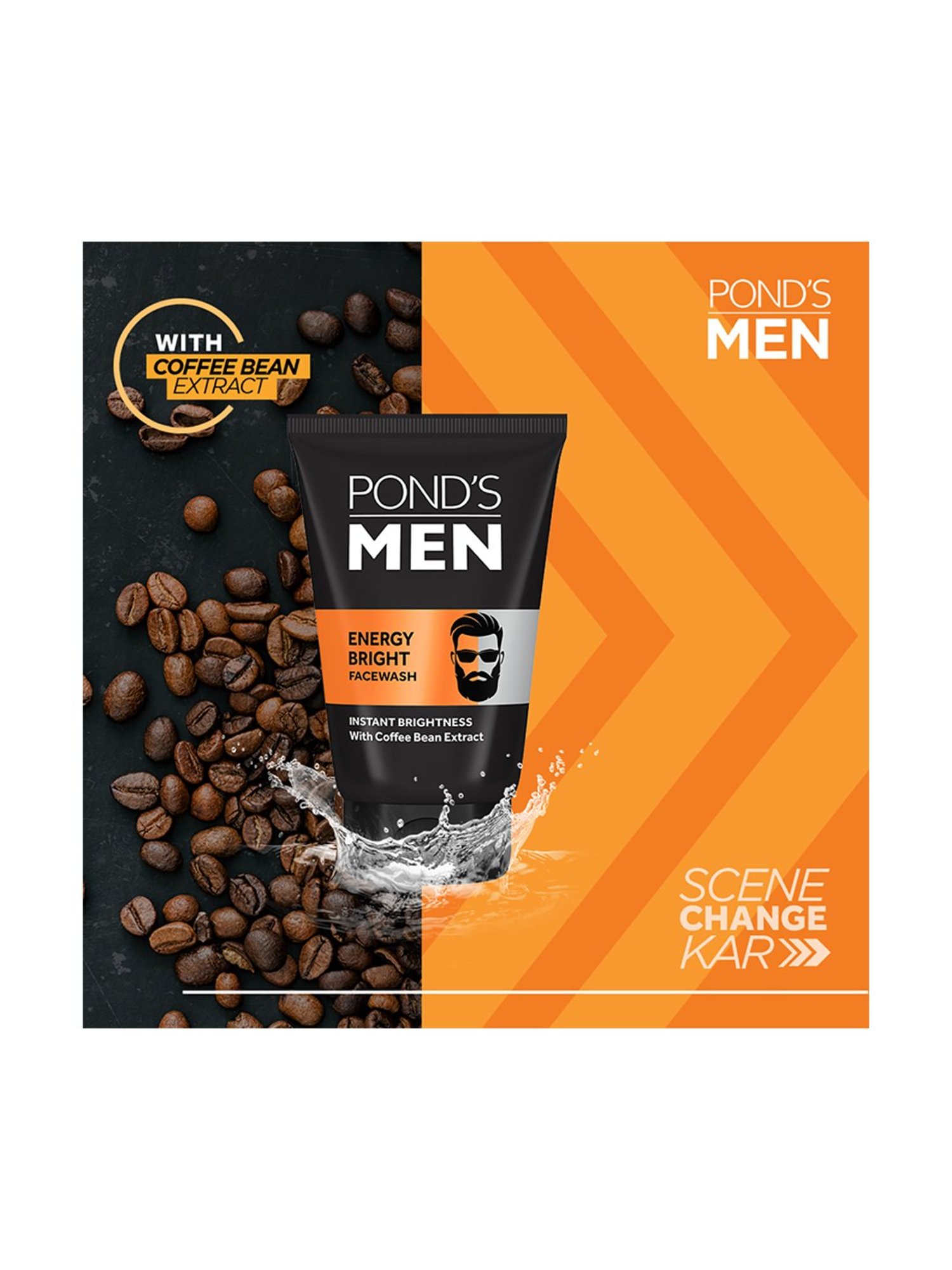 POND'S Men Energy Bright Face Wash - 100 gm