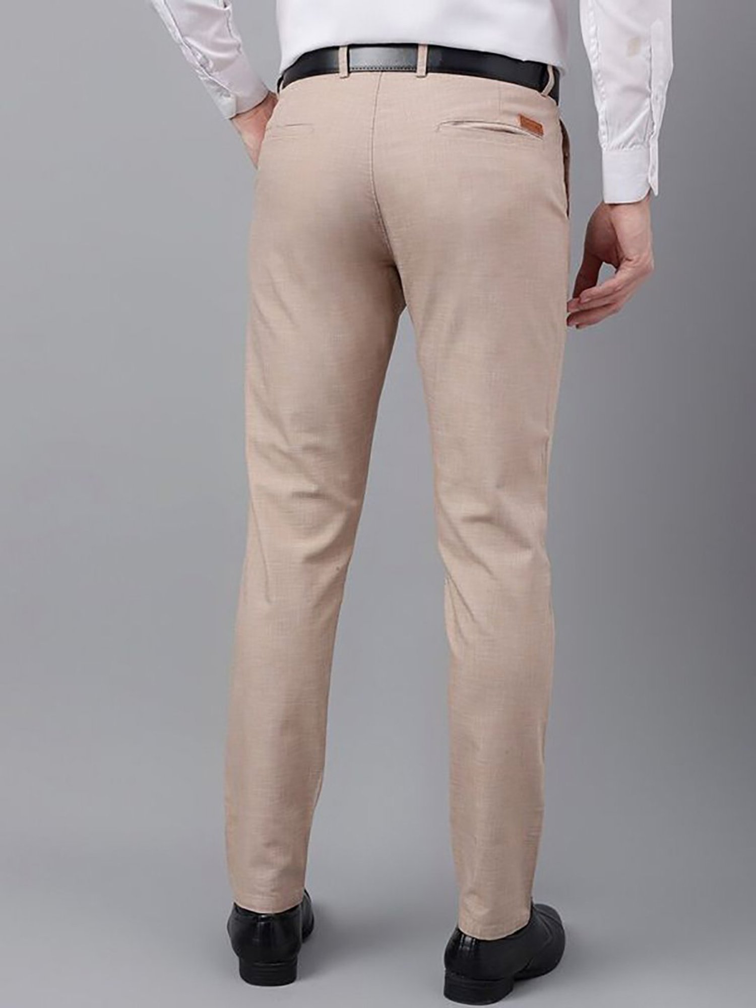 Arrow Navy Regular Fit Trousers
