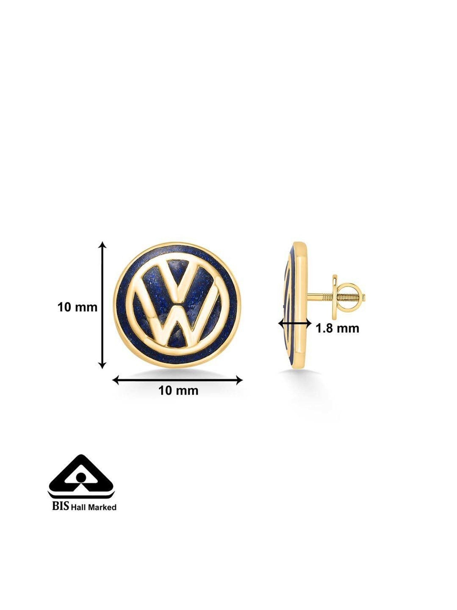 P.N.Gadgil Jewellers 22 Karat (916) BSI Hallmarked Yellow Gold Trendy Bits Kids Earring For Kid