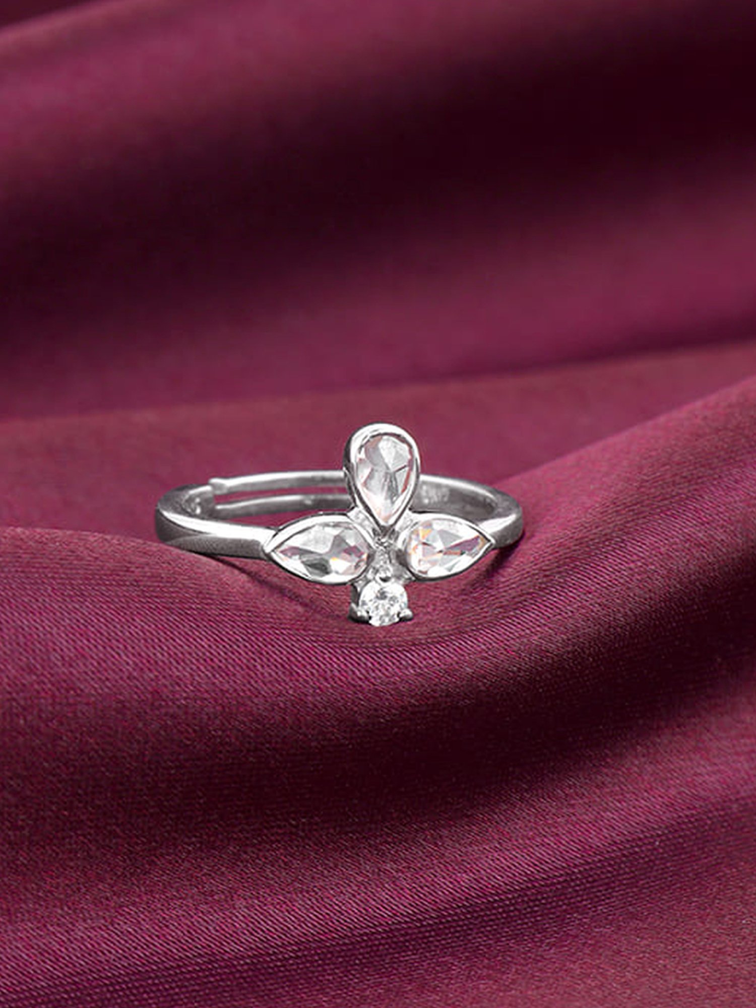 GIVA 925 Silver Sathiyaan Ring for Women & Girls