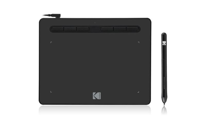 Kodak CyberTablet HD Graphic Tablet F8 - Graphics Tablet - 8" x 5" - 5080 lpi - 8192 Pressure Level - Pen - Mac, PC - Black