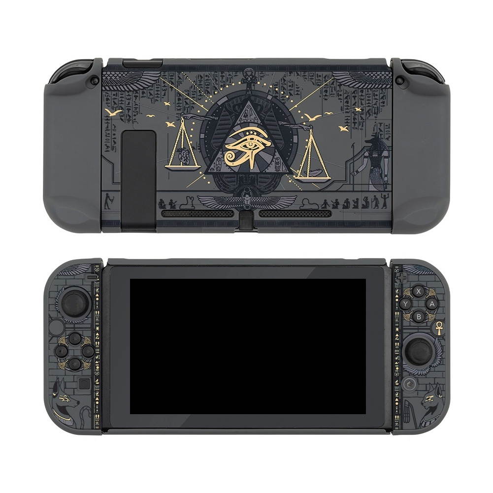 Egyptian Theme Game Console Protective Case for Nintendo Switch, Frosted Anti-Drop Hard Shell