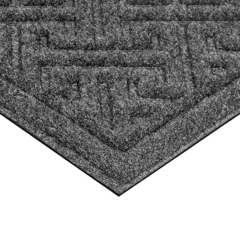 1'6"x2'6" SafeGuard Antimicrobial Mat- I-Beam Charcoal Gray - Apache Mills