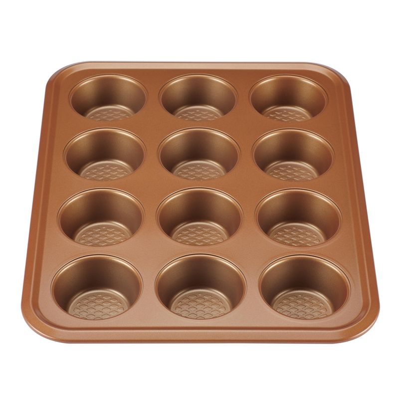 Ayesha Curry Bakeware 12cup Muffin Pan Copper