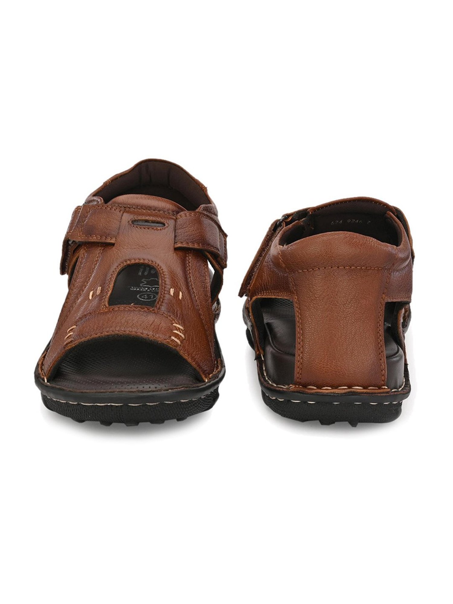 Hitz Men's Tan Fisherman Sandals