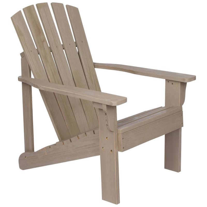 Vineyard Cedarwood Adirondack Chair - Taupe Gray - Shine Company Inc.