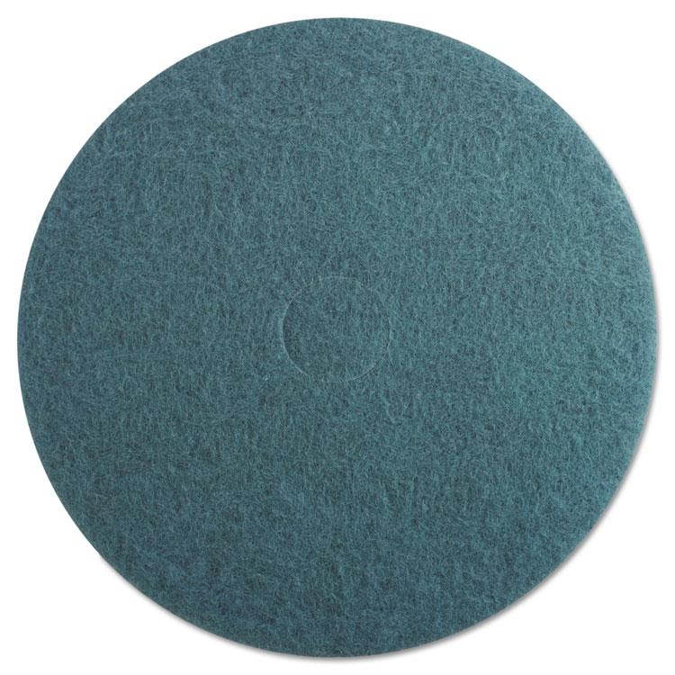 Ultra High-Speed High Burnish Floor Pads, 19-Inch, Aqua, 5/Carton BWK4019AQU