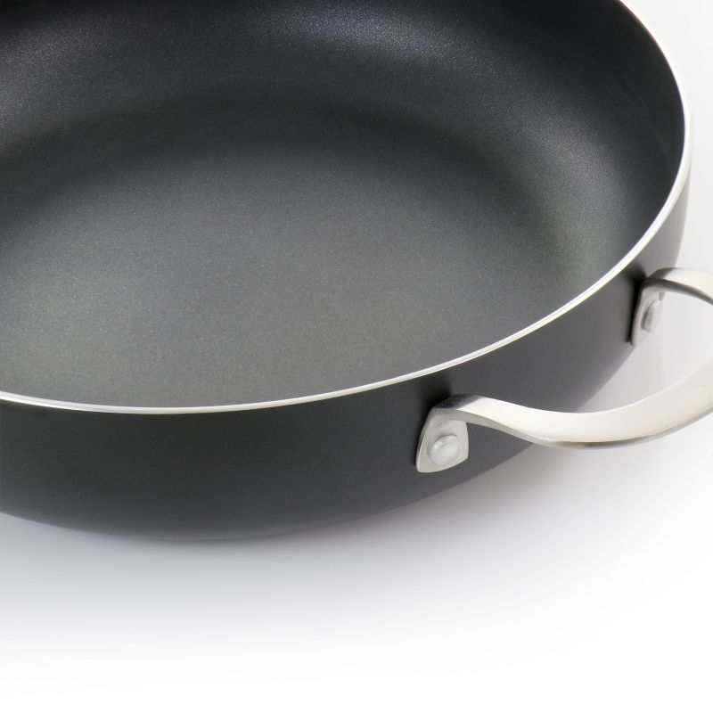 Oster Palladium 4.8 Quart Aluminum Saute Pan with Glass Lid