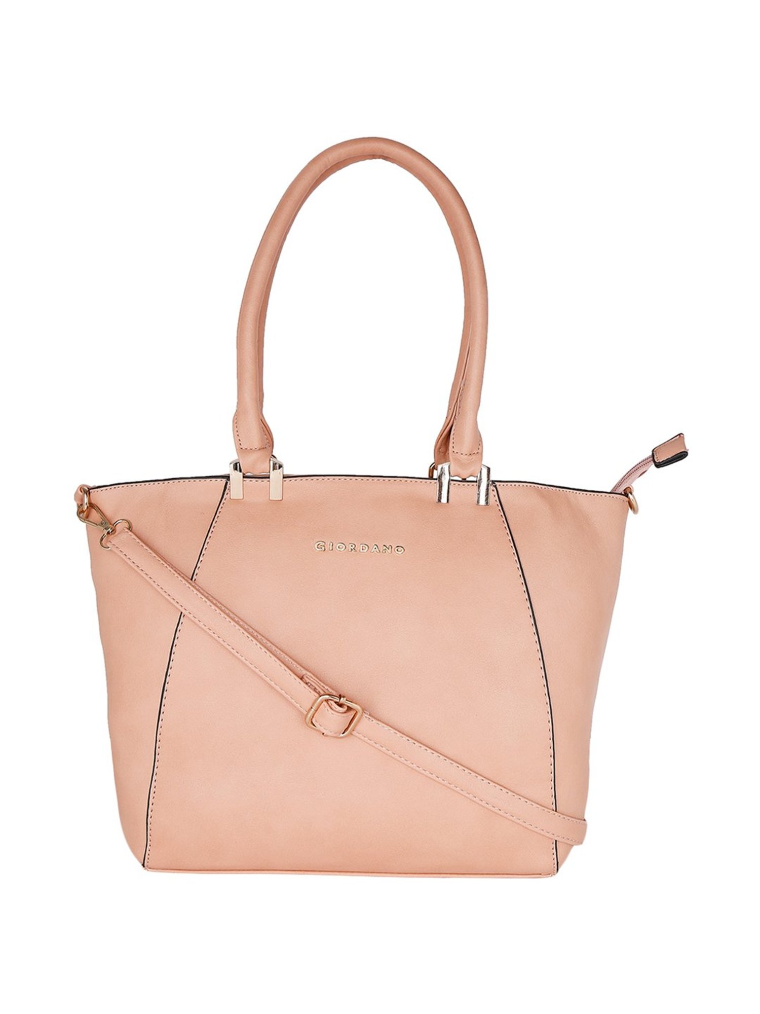 Giordano Pink Solid Medium Shoulder Handbag