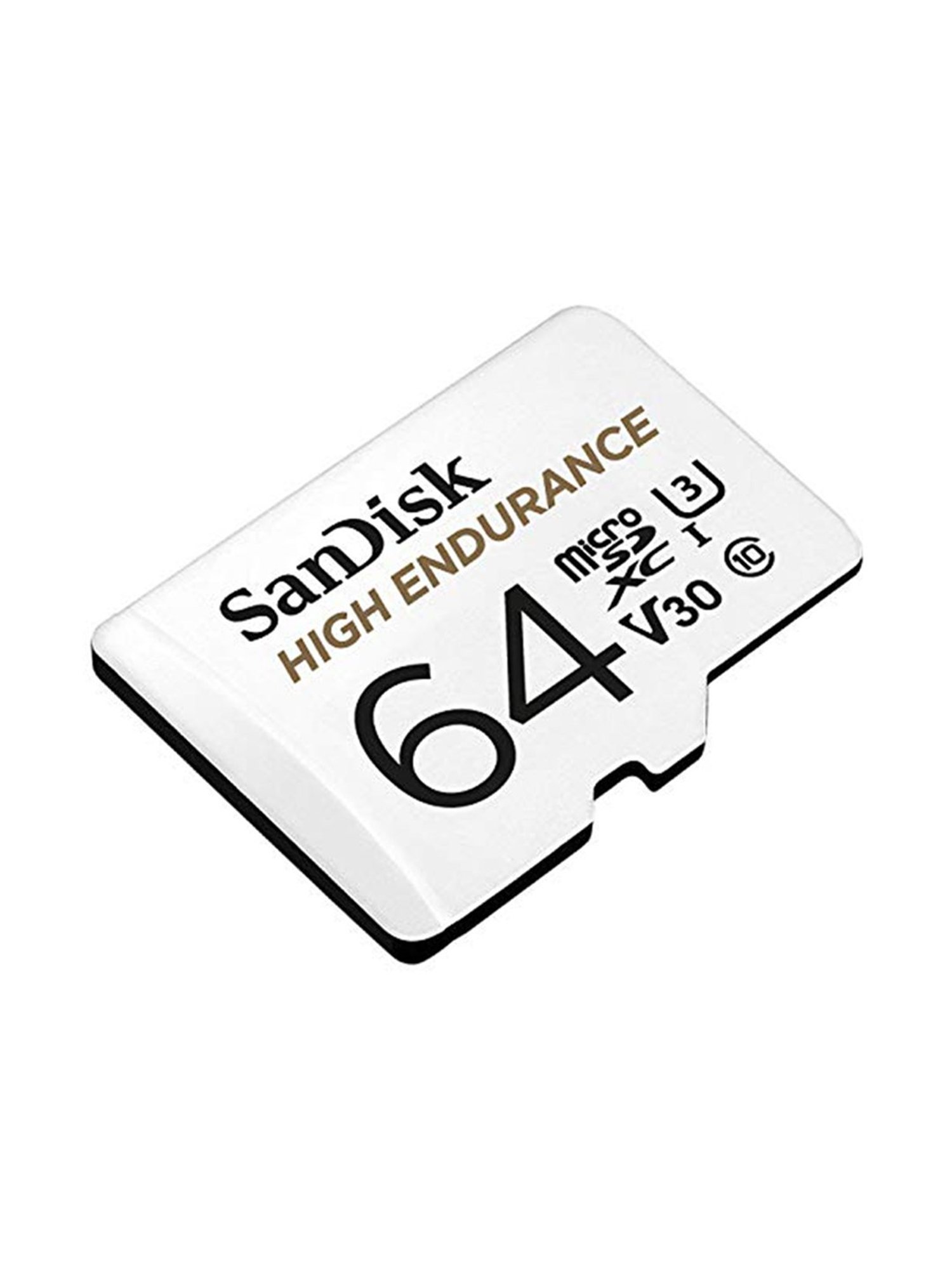 SanDisk 64GB High Endurance Video MicroSDXC Card with Adapter (White)