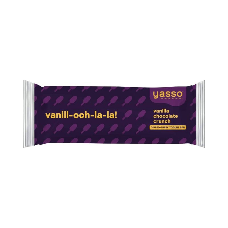 Yasso Frozen Greek Yogurt Indulgent Vanilla Dark Chocolate Crunch - 4ct