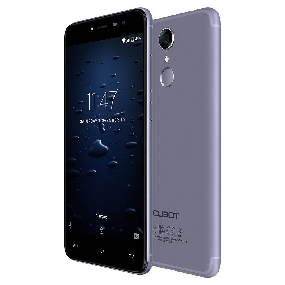 Cubot Note Plus 4G Smartphone 5.2 inch Android 7.0 MTK6737T Quad Core 1.5GHz 3GB RAM 32GB ROM 13.0MP Rear Camera Fingerprint Scanner