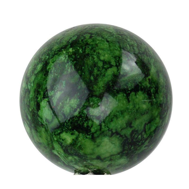 Barcana 4ct Marbled Shatterproof Christmas Ball Ornament Set 3.25" - Green