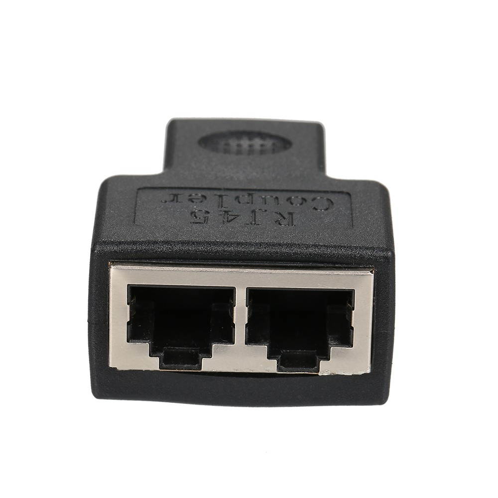RJ45 Splitter Adapter Connector 1 to 2 Female Ports for CAT 5/CAT 6/CAT 7 LAN Ethernet Cables Socket Splitter Hub PC Laptop Router Contact Modular Plug