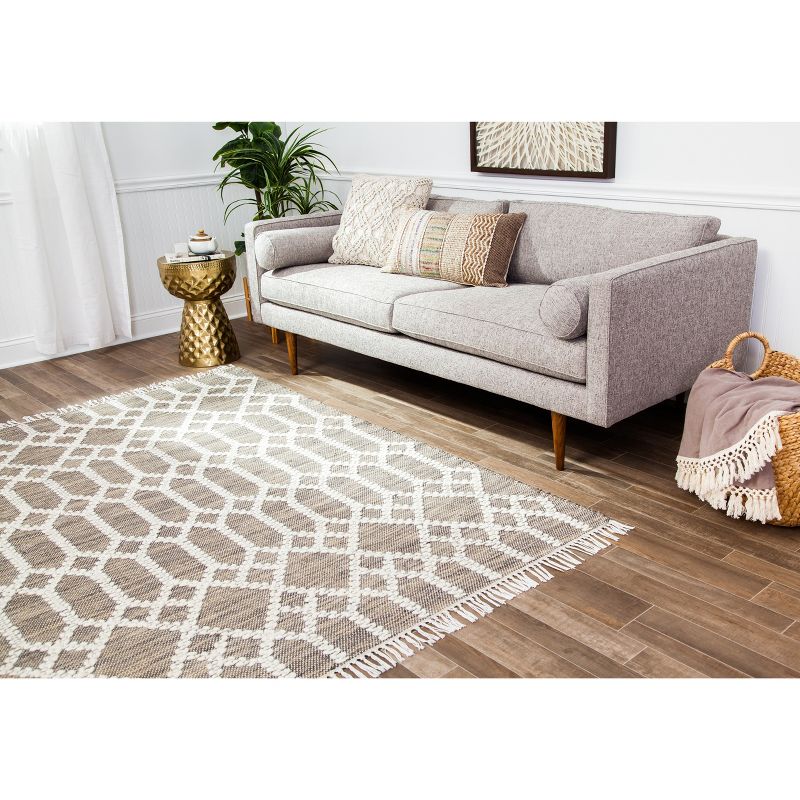 5'X7' Shapes Woven Area Rug - Anji Mountain