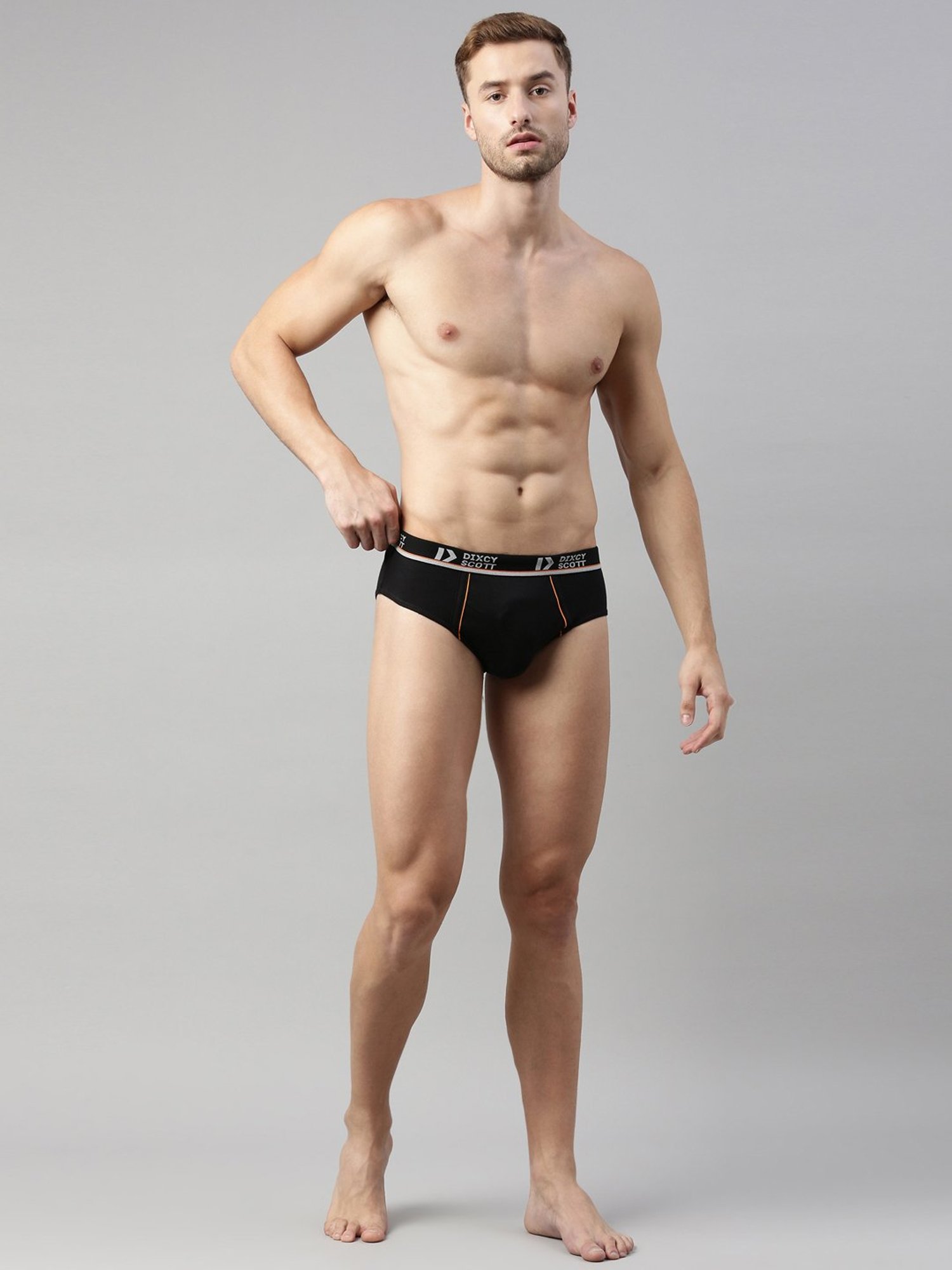 Dixcy Scott Originals Black Cotton Briefs - Pack of 3