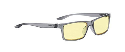 Gunnar Optiks VER-06701 Vertex Computer glasses, block blue light, Anti-glare, minimize digital eye strain, Smoke/Amber
