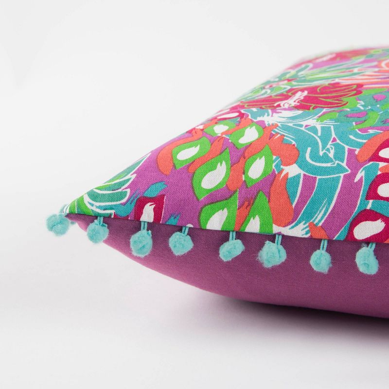 Simply Southern Floral Throw Pillow Purple - Rizzy Home