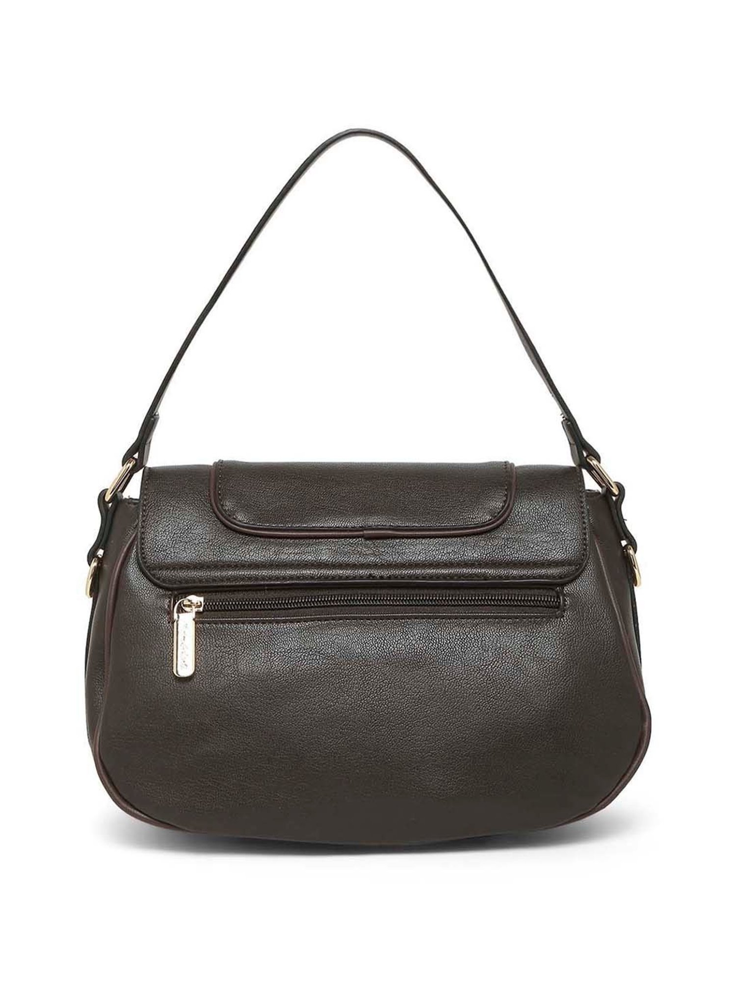 Marina Galanti Brown Solid Medium Handbag