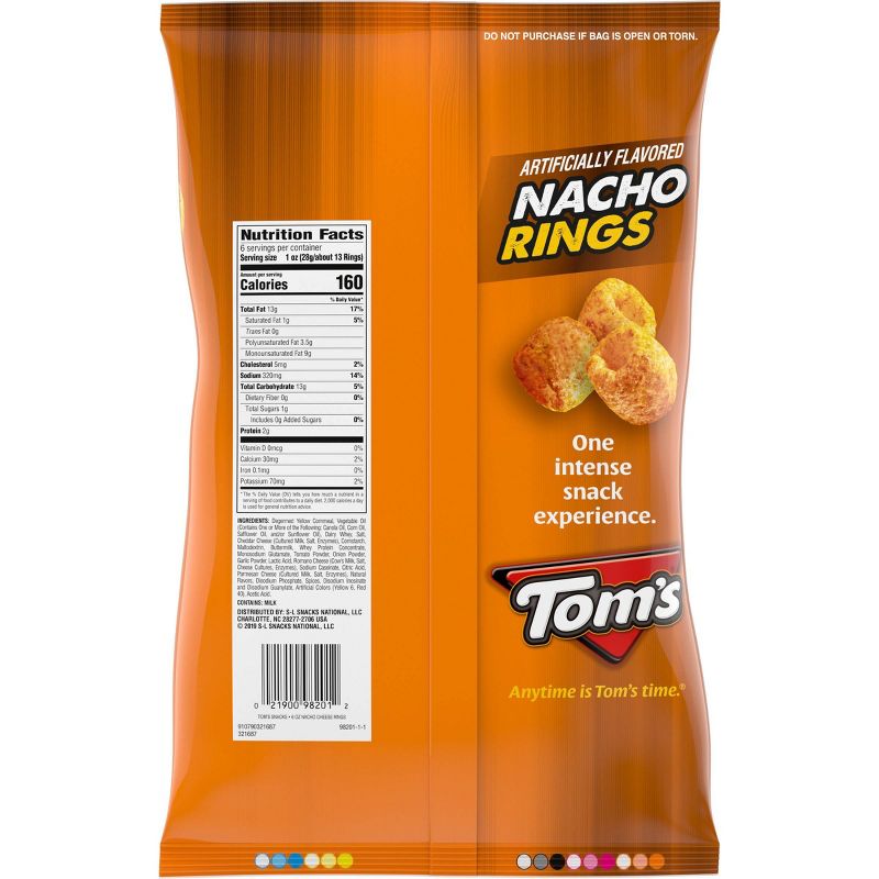 Tom'sCheese & Corn Flavored Nacho Rings - 6oz