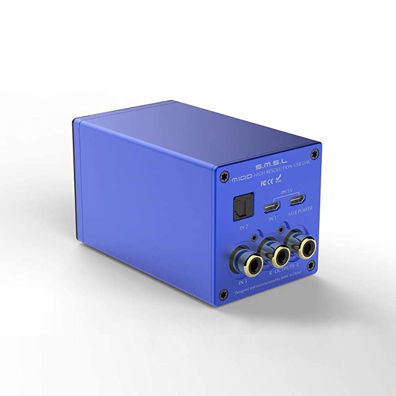 M100 USB DAC AK4452 DSD512 Coaxial Optical OTG 32Bit768kHz Hifi Audio Decoder Blue