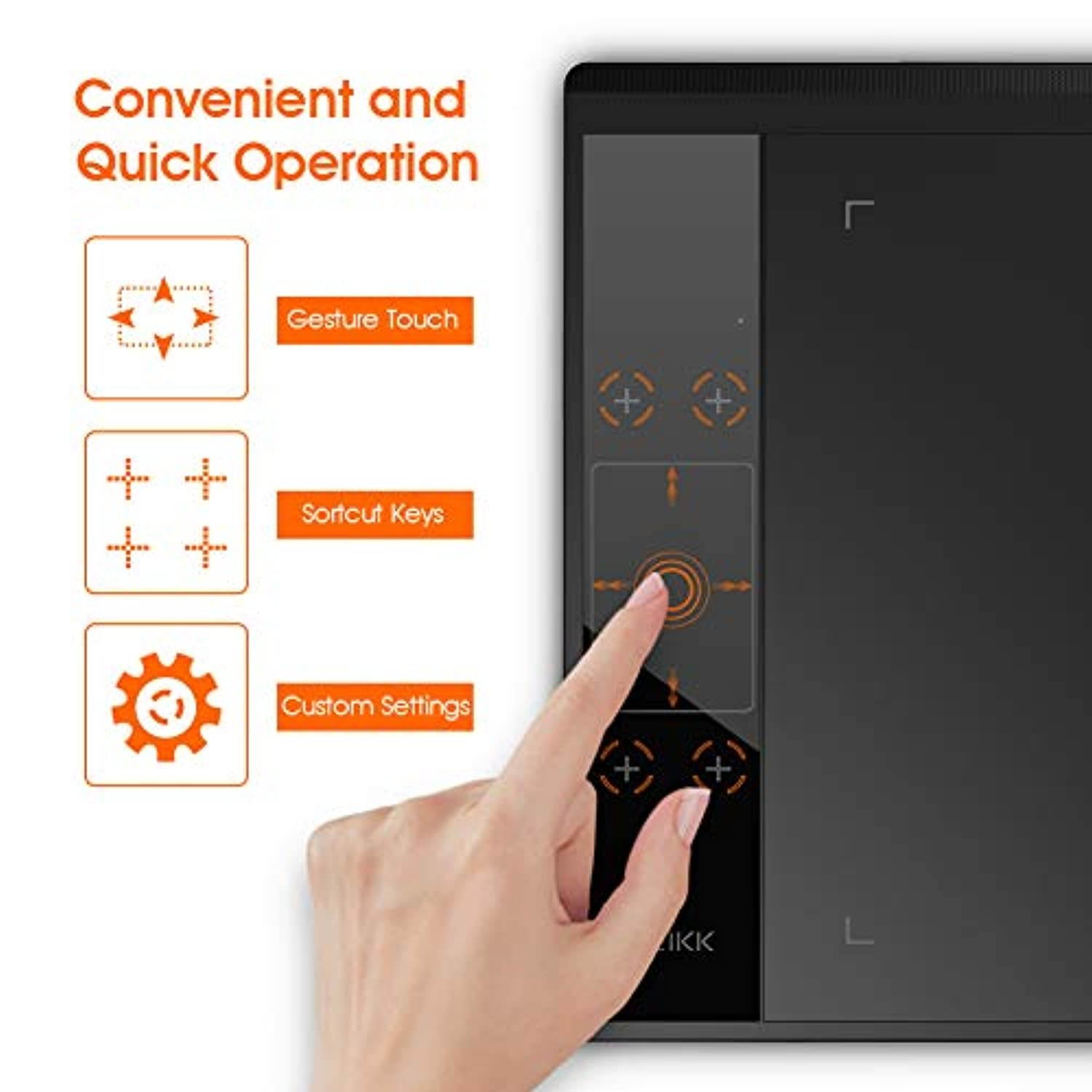 Drawing Tablet VEIKK A30 10x6 Inch Pen Tablet with Pressure Sensitivity 8192 Levels Battery Free Pen for Digital Drawing with Artist Glove (VEIKK-A30)