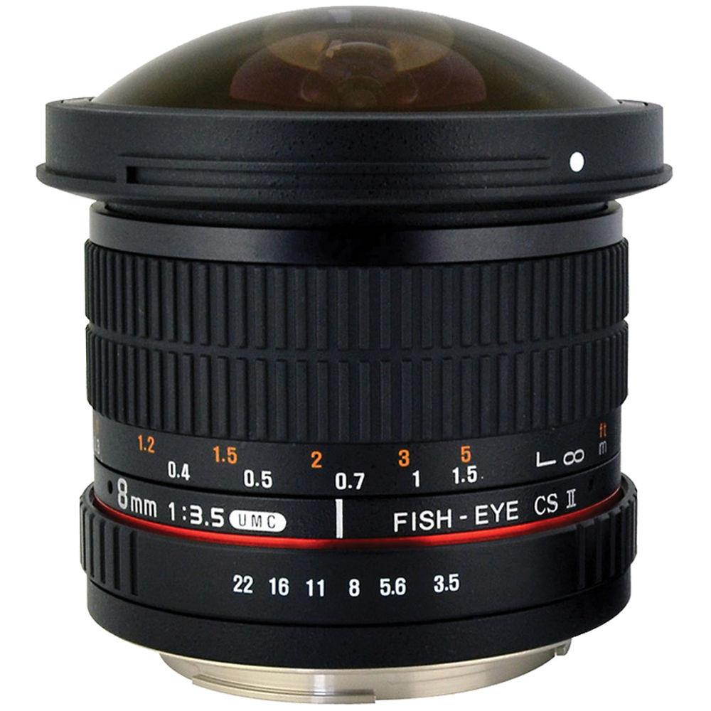 Rokinon 8mm f/3.5 HD Fisheye Lens with for Sony Alpha DSLRs #HD8M-S
