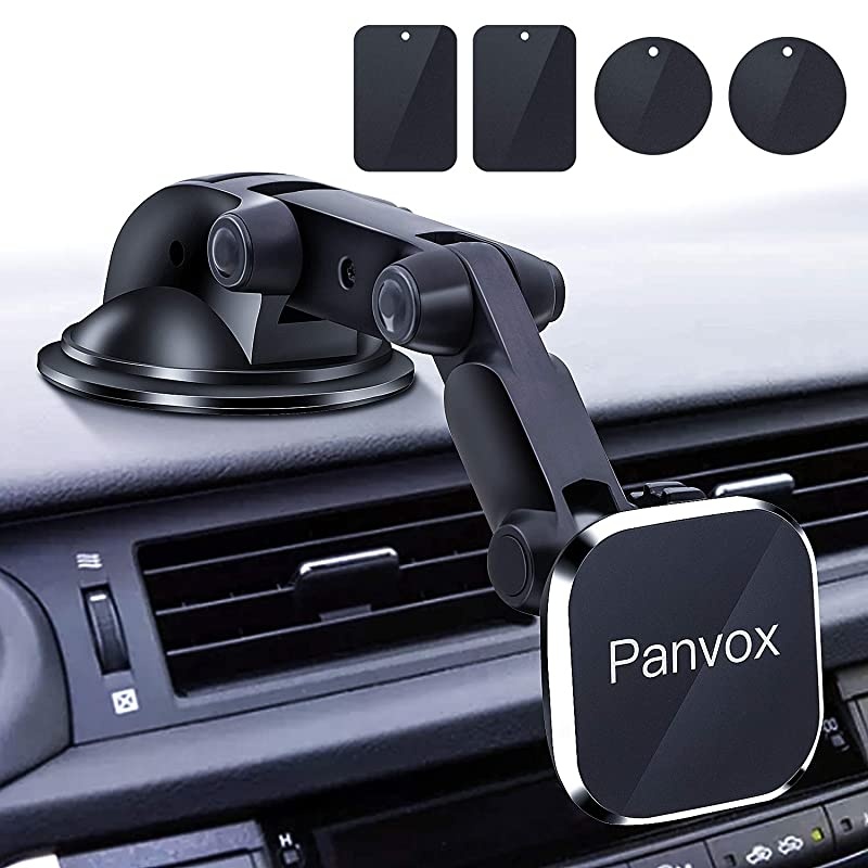 Magnetic Phone Car Mount  Universal Dashboard Windshield Car Phone Mount Holder with Upgraded 32quot Suction Cup8 Strong Magnets Compatible with iPhone 11 Pro X XS Max XR Galaxy Note10 S10